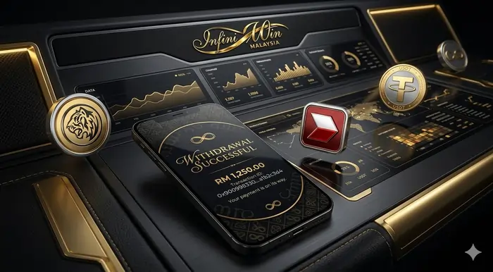 Most 8 safe Infiniwin withdrawal methods featuring secure online banking and crypto payout options for Malaysian players.